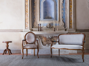 MOZAIC - WALNUT - Round side table by Il Giardino di Legno - view 3